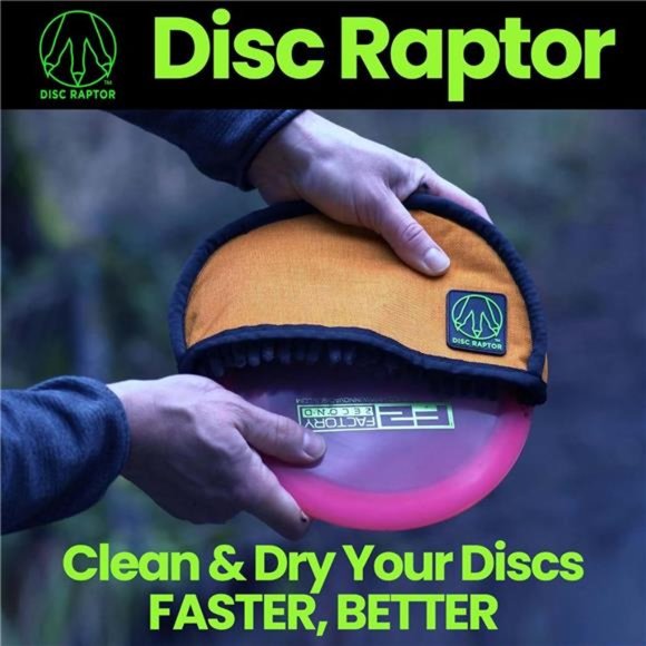 Disc Raptor - The Original Disc Golf Cleaning Tool with Microfiber & Turf - Picture 4 of 7